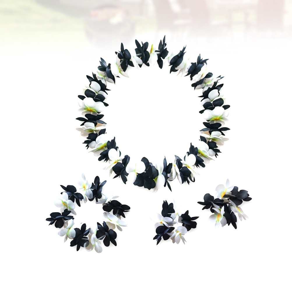 4 Pcs Garlands for Decoration Festival Flower Headband Artificial Necklace