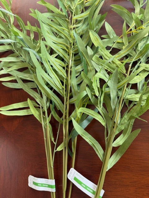 Ashland Faux Hanging Willow Stem Set 3 Green 40L Fake Leaves New🦩