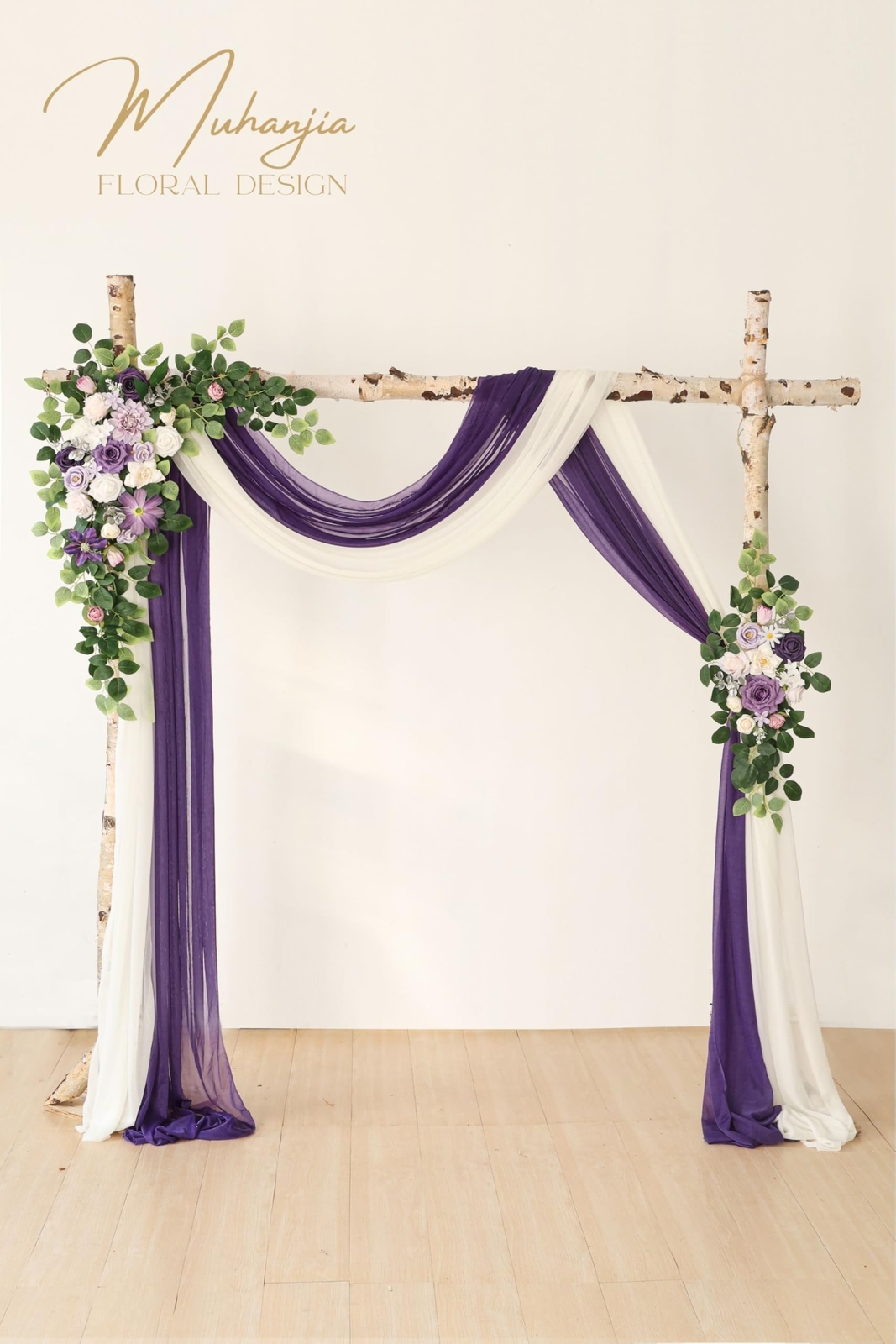 Artificial Wedding Arch Flowers Kit(Pack of 4),2Pcs Artificial Flower Arch De…