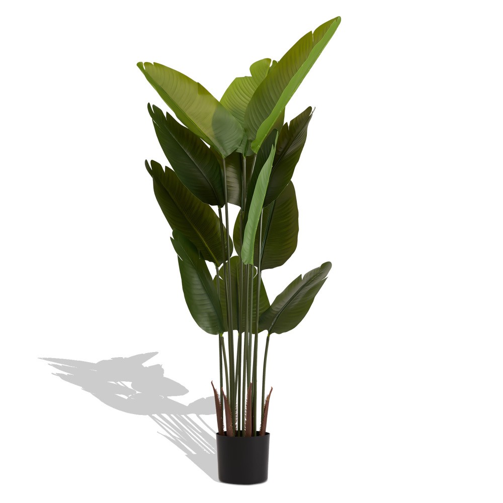 5.2FT Artificial Bird of Paradise Tropical Potted Tree Indoor Garden Decor 2Pcs