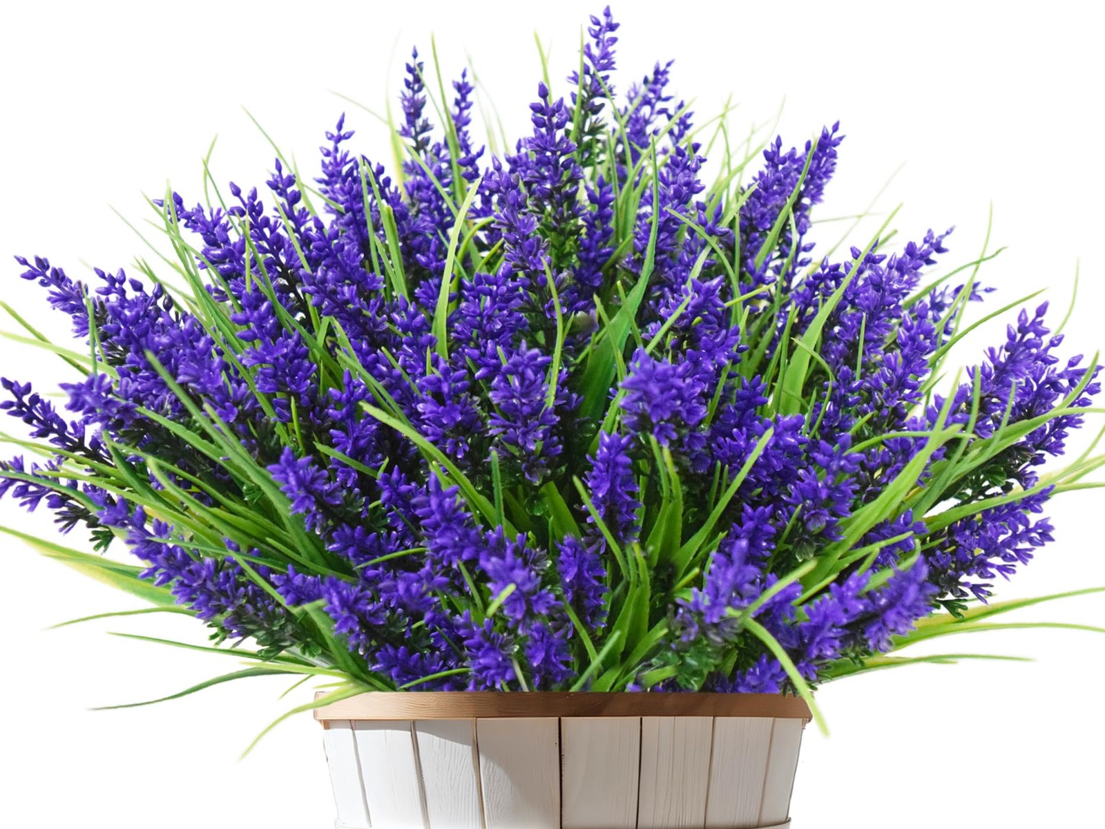 Outdoor Artificial Plants 20 Bundles 35cm UV Resistant Faux Lavender – Spring