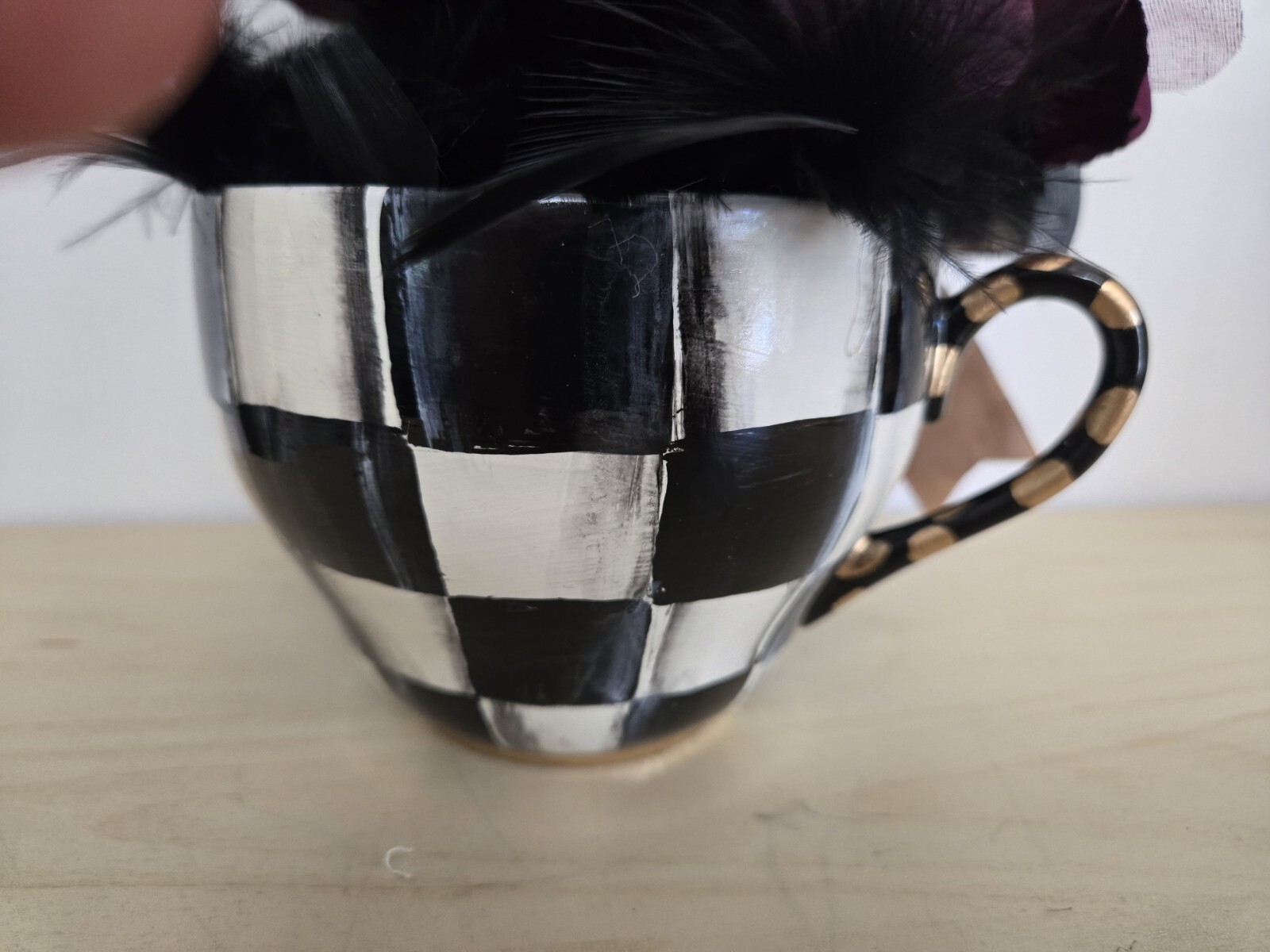 My Own Checkerboard Inspired Halloween Skull Bouquet Courtly Ribbon Bow
