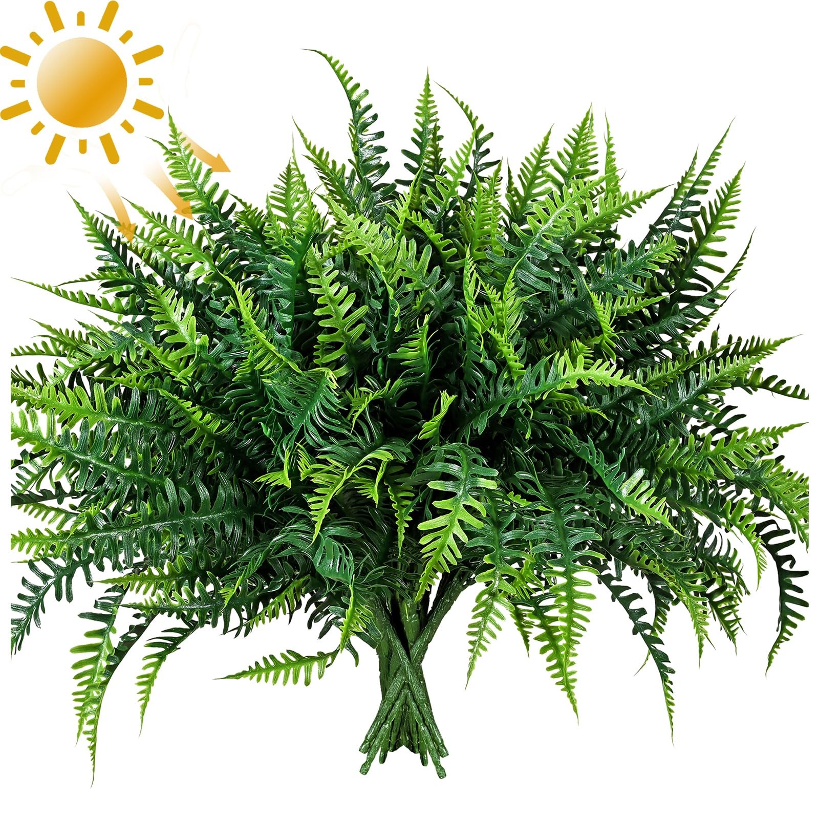 Best alyptus UV Resistant Fake Plants, 16 Bundles Artificial Plants Greenery