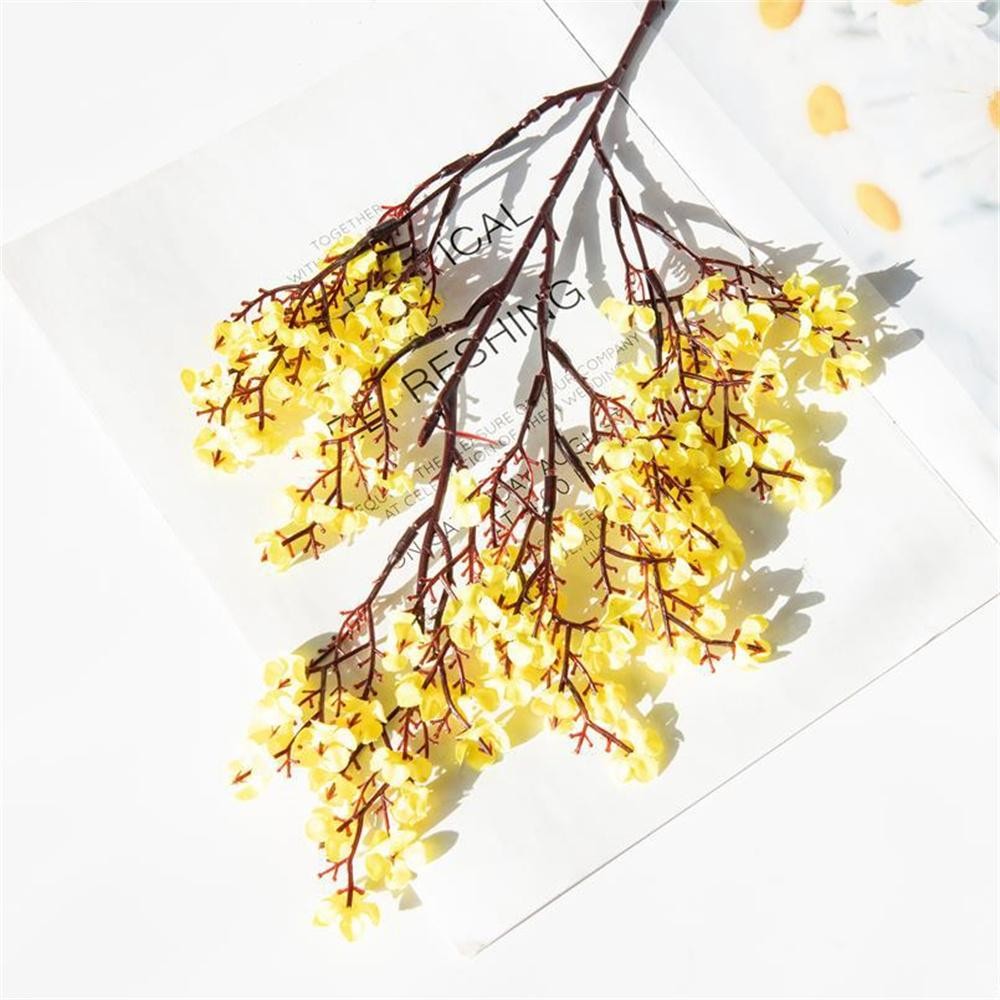 Artificial Cherry Blossom Gypsophila Fake Flowers DIY Wedding Vase Decor