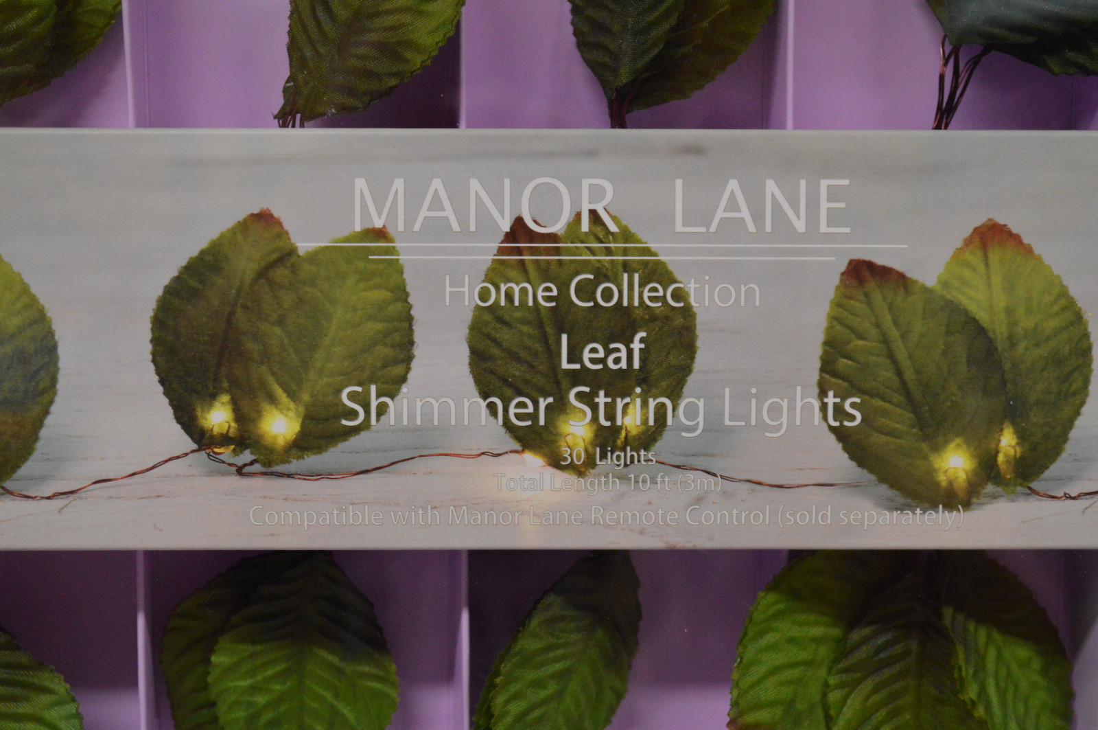 NEW Manor Lane Shimmer Lights LED String – LEAF