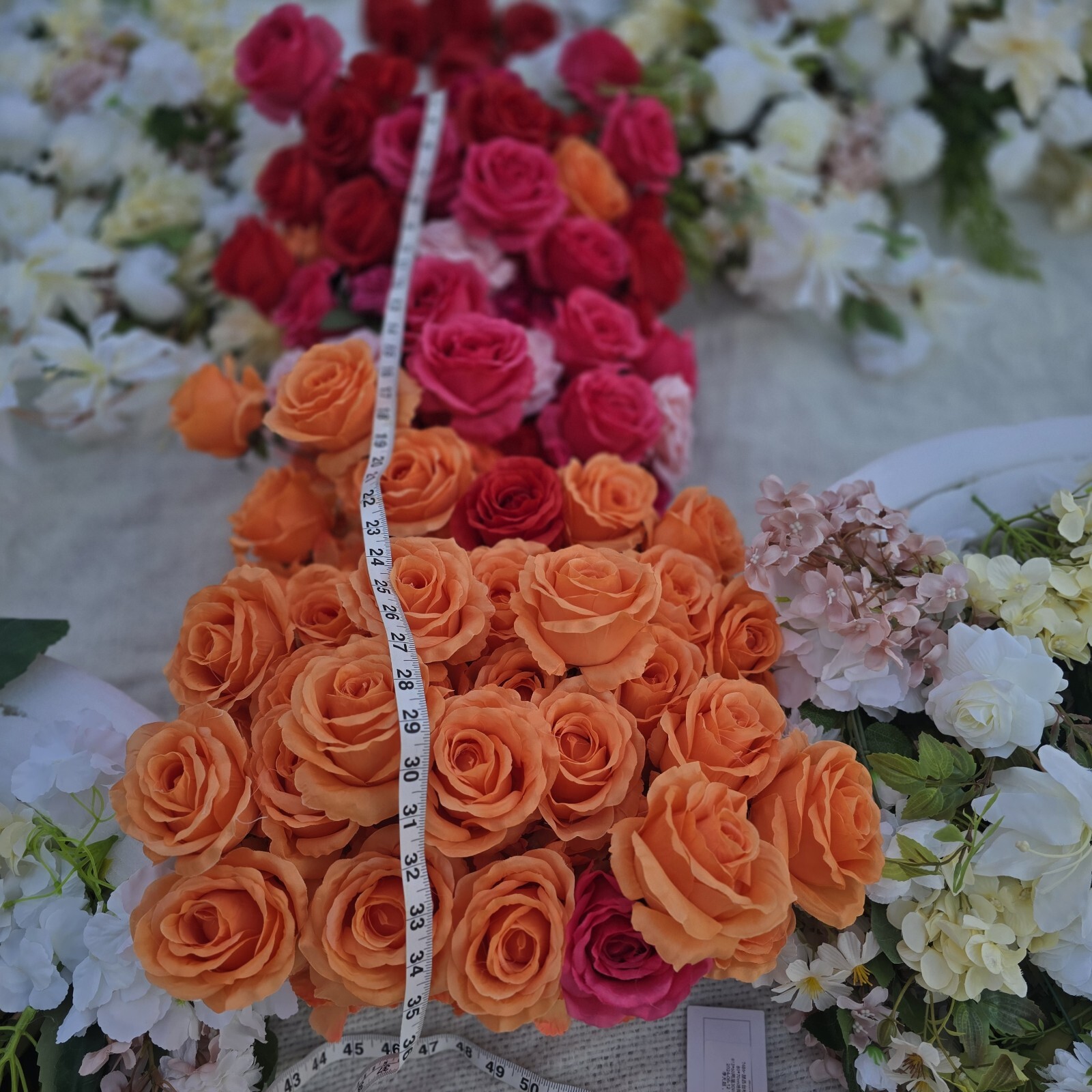 Wedding Flower Centerpiece Floral Arrangement X4 23″x24″ X1 34″ Roses + Extras