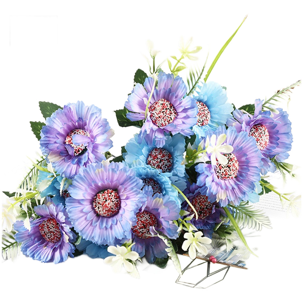 32cm Premium Silk Sunflower for Wedding Decoration Outdoor Photo Session Prop