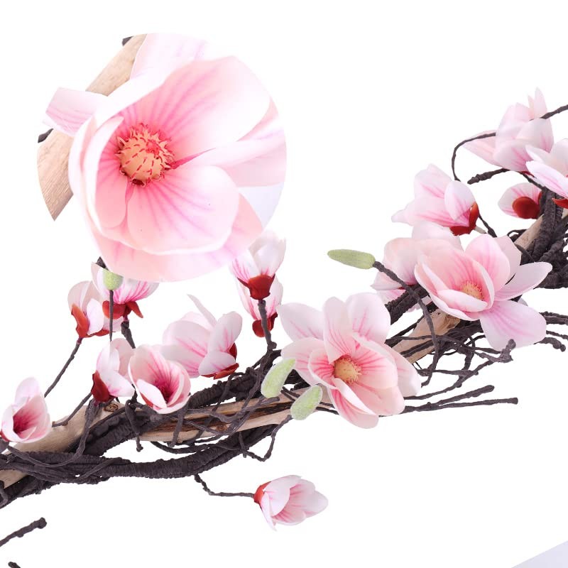 118 inch Artificial Magnolia Orchid Flowers Ivy Vines Garland Fake Tree Branc…