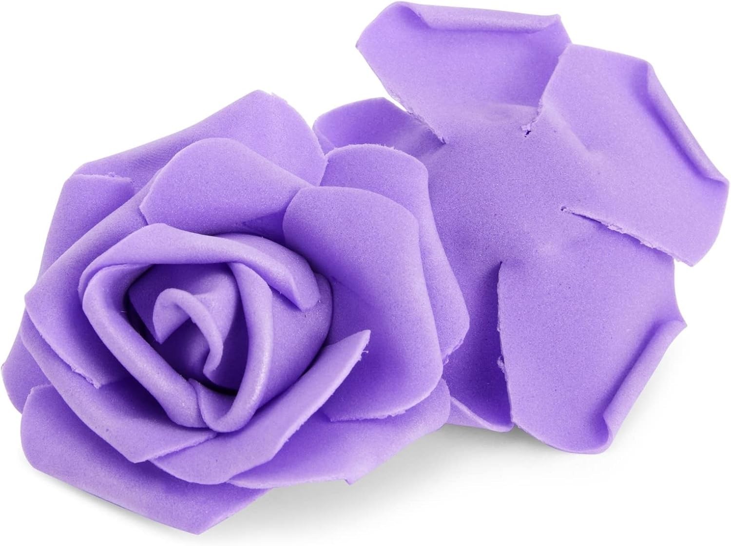 Maintenance-Free 100 Count Stemless Purple Roses – Versatile Decoration Solution