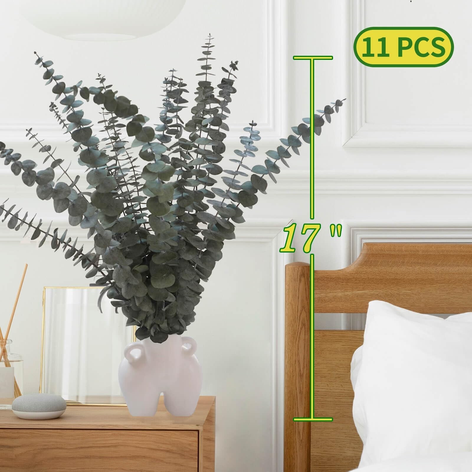 11 PCS Real Dried Eucalyptus for Shower Hanging Decor- 17” Large Eucalyptus …