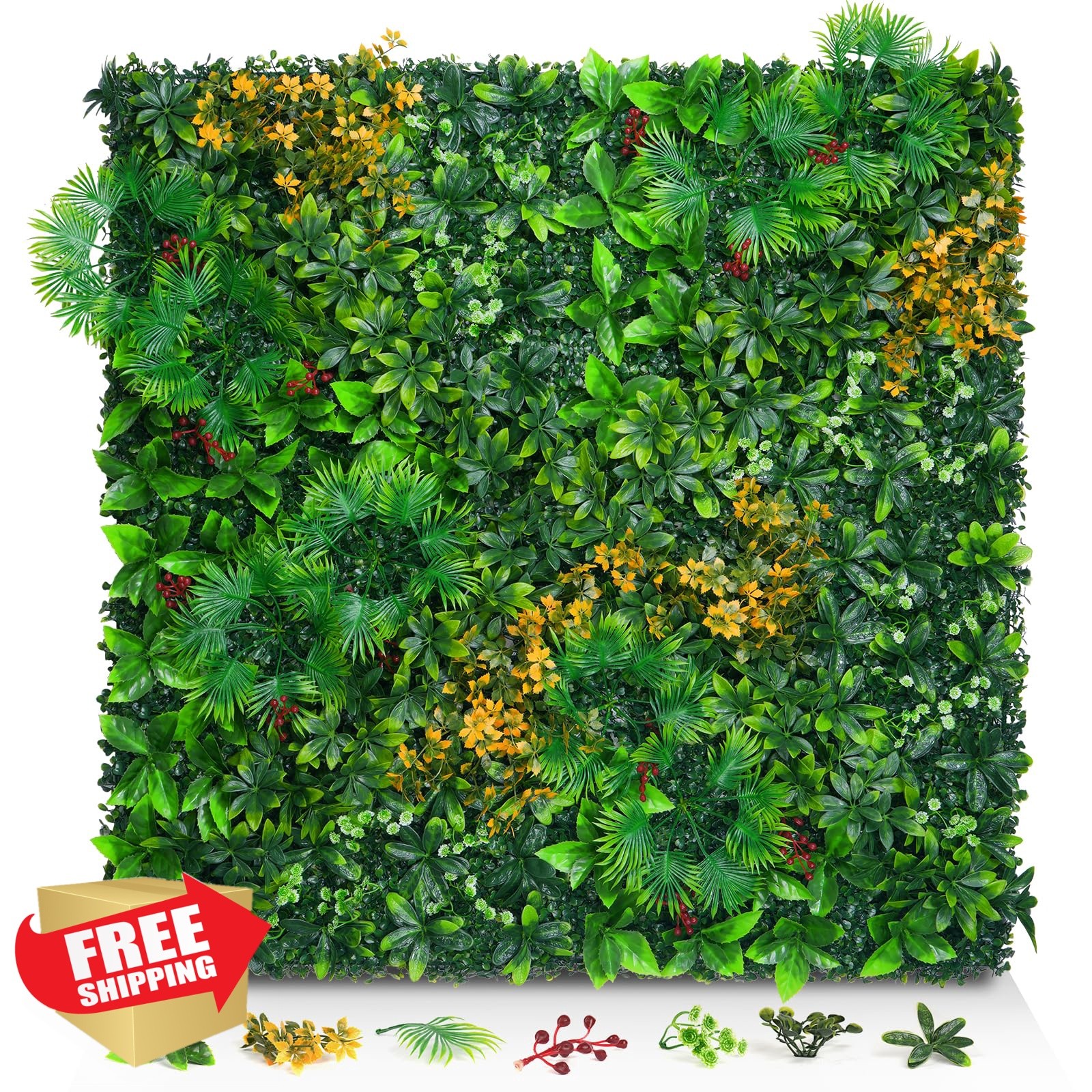 EverNature Grass Wall Panels Tropical 20×20 8pcs