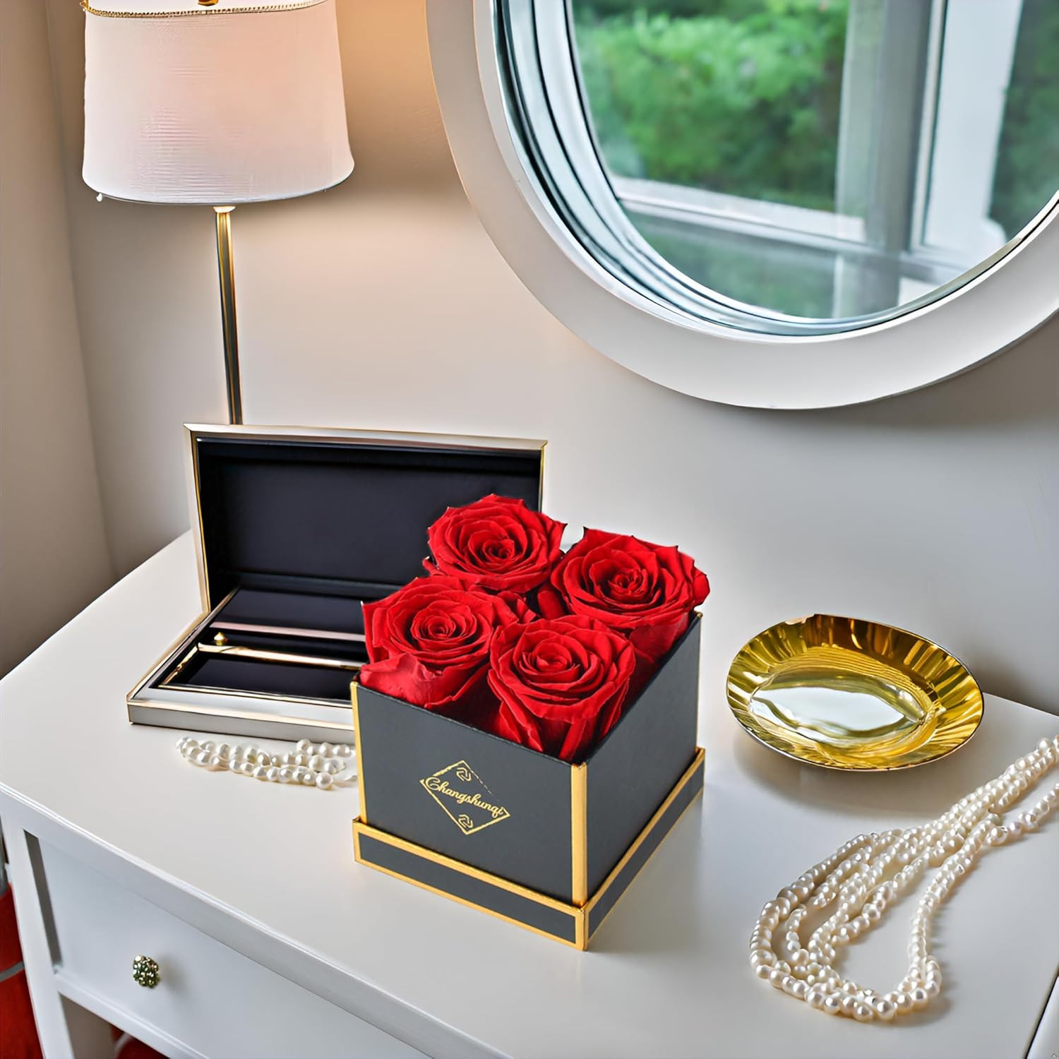Forever Flowers, Preserved Roses in a Box, Eternal Rose Flowers for Delivery, Fo