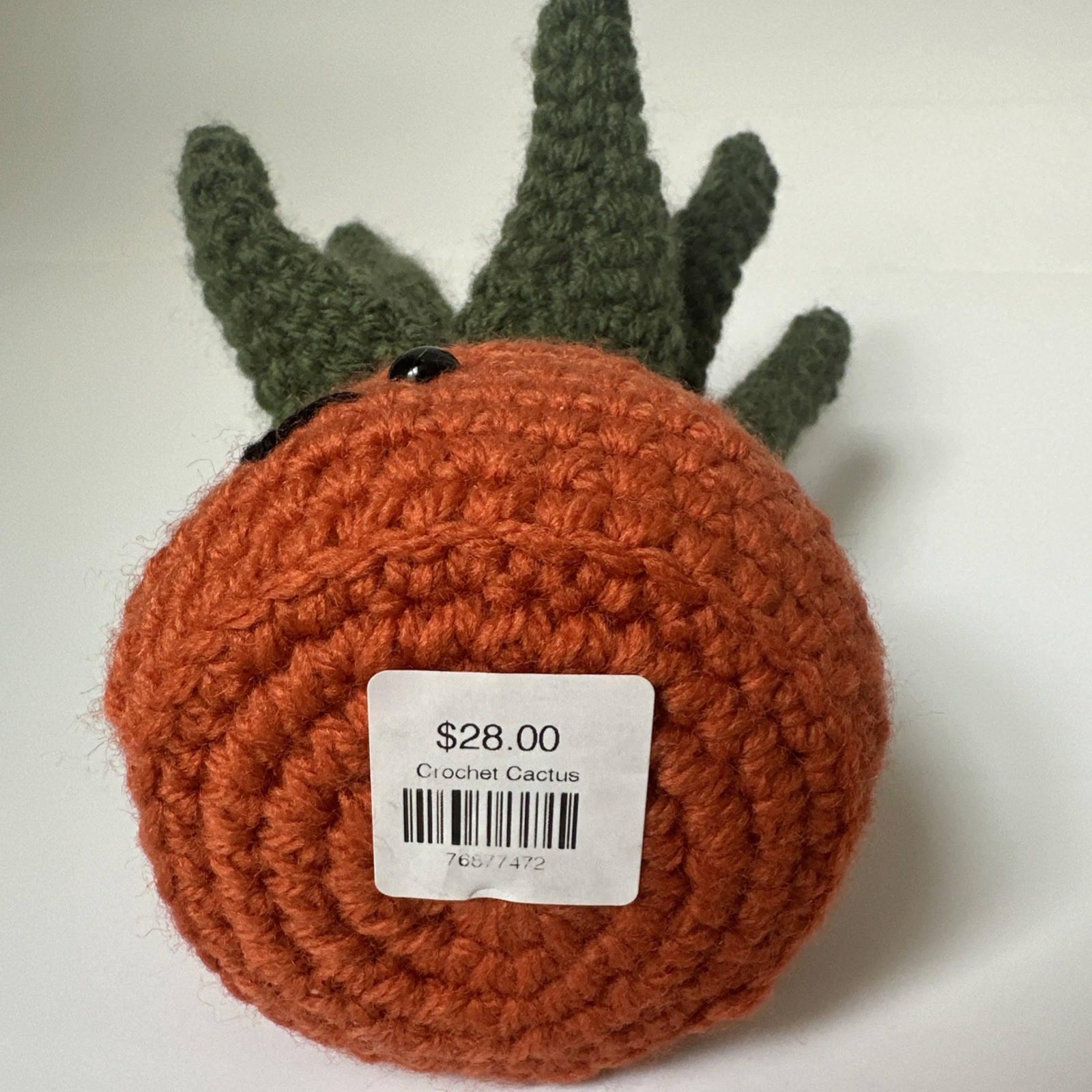 Handmade Crocheted Potted Succulent Plant 7” Retro Cute Gift Happy Aloe Vera