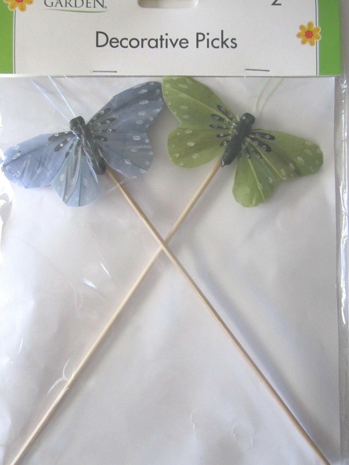 Floral Garden Various Bright Colors Butterflies 6 Wooden 8″ x 4″ Pics Pkg New!