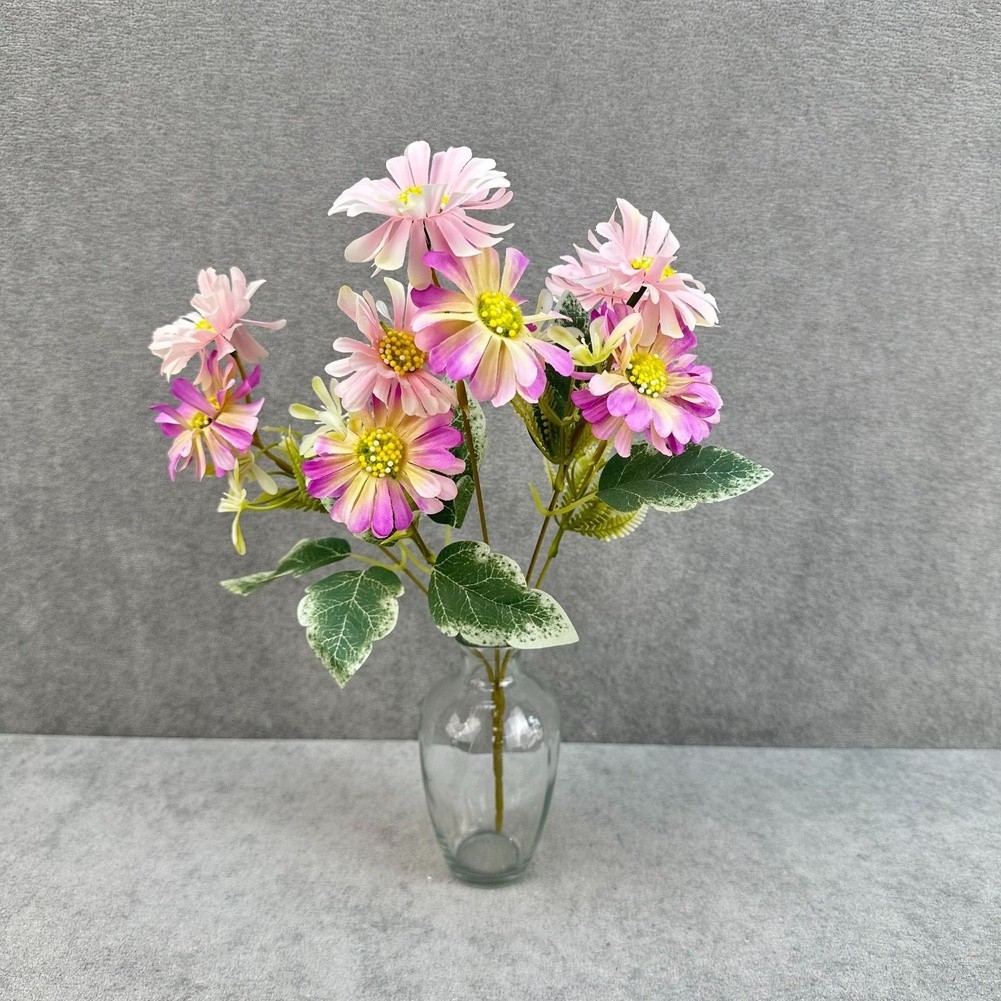 Chrysanthemum Artificial Flowers Set 10 Pieces 36cm Height for Home and Office