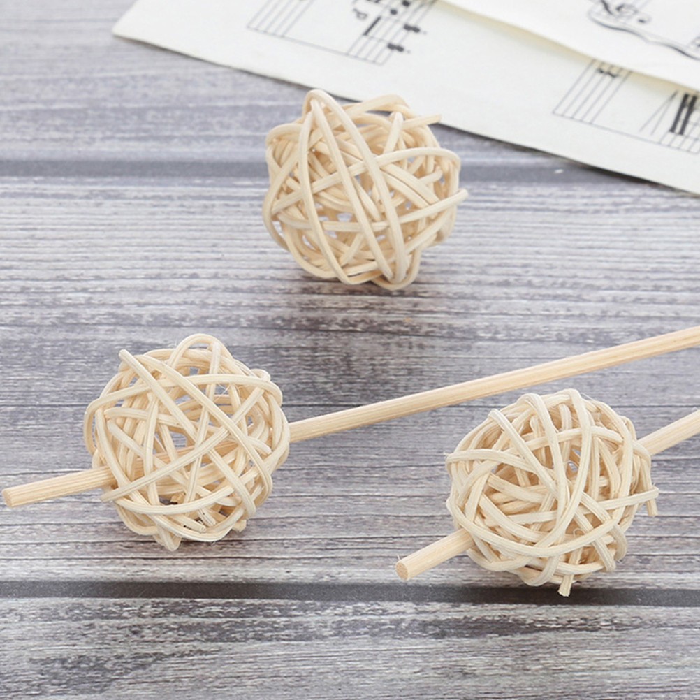 20Pcs Reusable Wicker Rattan Balls Aromatherapy Craft and Vase Decoration