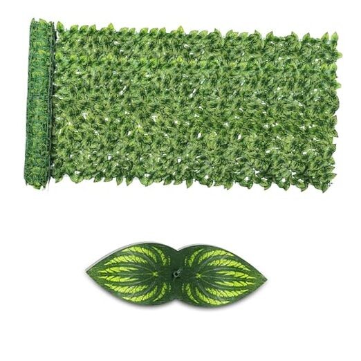 Artificial Ivy Privacy Fence 59″x118″ Color Printing Watermelon Leaves