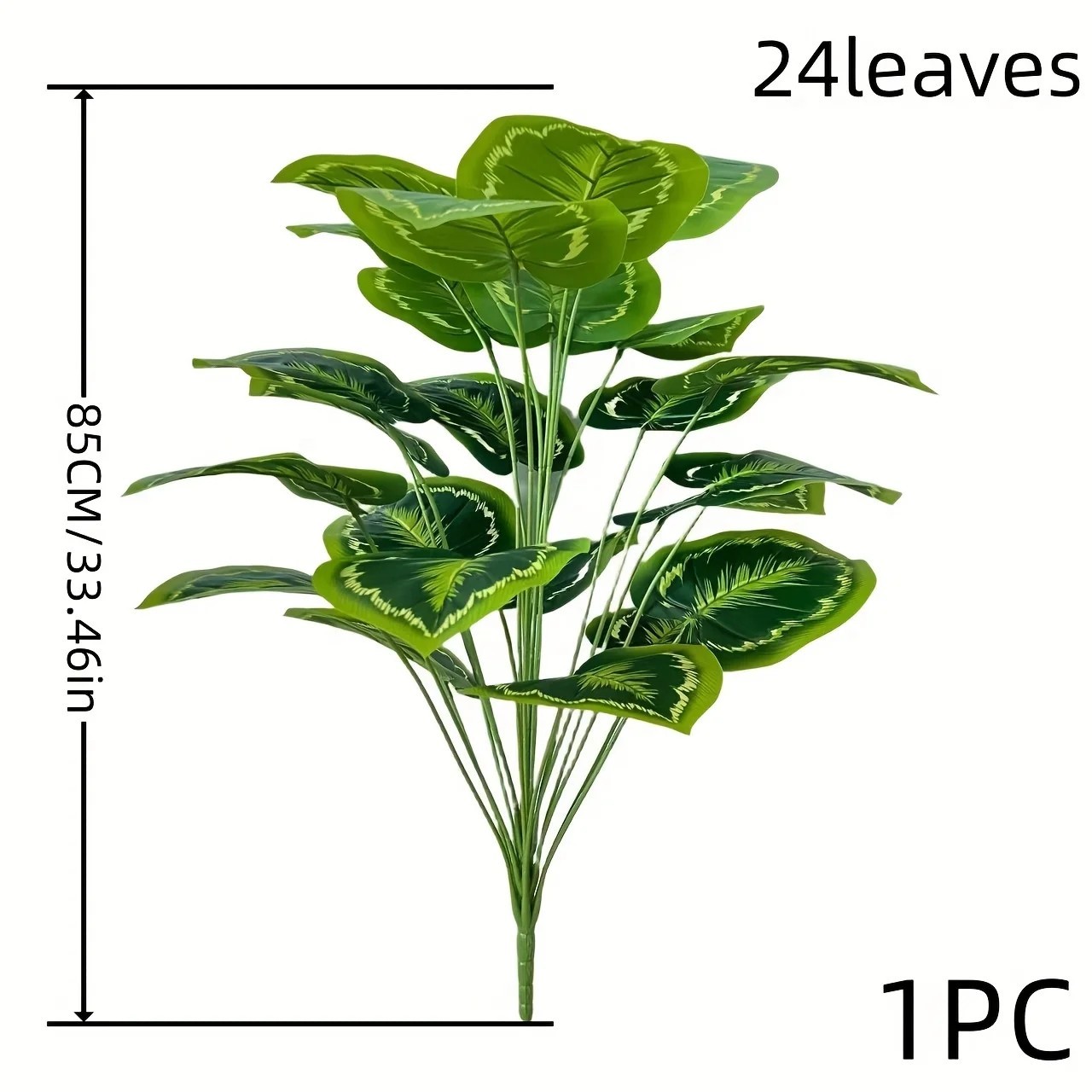 24 Leaves Giant Artificial Plant Tree Indoor Outdoor All Season Home Party Decor