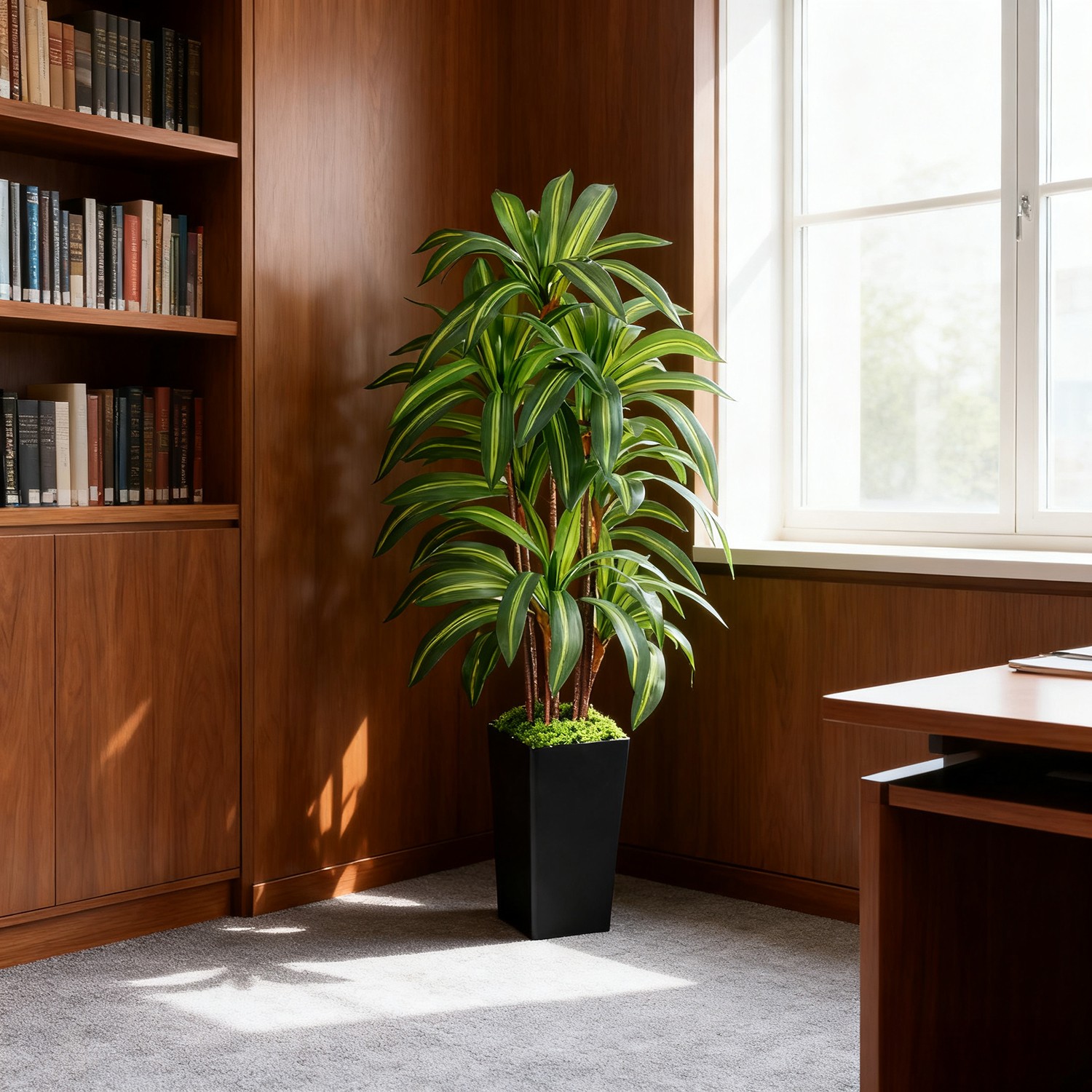 NOVAROOT 5FT Artificial Dracaena Tree Indoor Faux Plants Planter for Home Decor