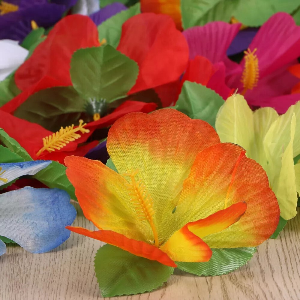 36 Pcs Fake Flower Tropical Party Decoration Supplies Artificial Flora Desktop