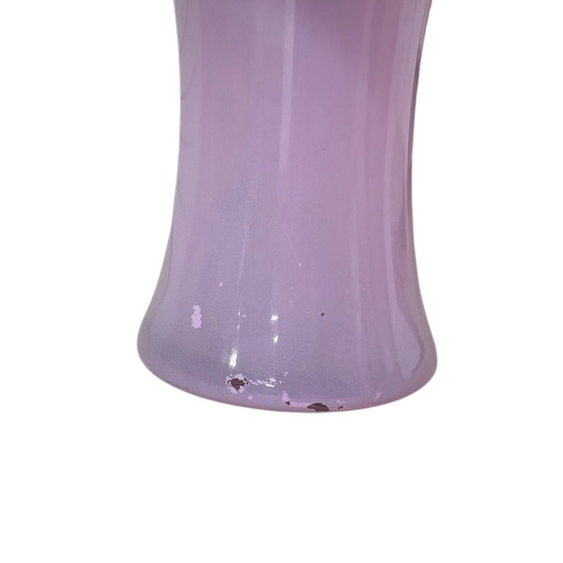 Faux Floral Arrangement Pink Vase Purple White