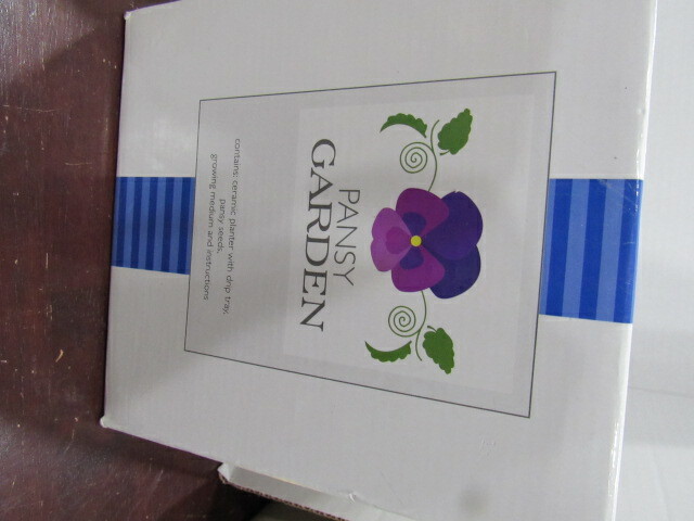 Restoration Hardware “Pansy Garden” Flower Pot NEW