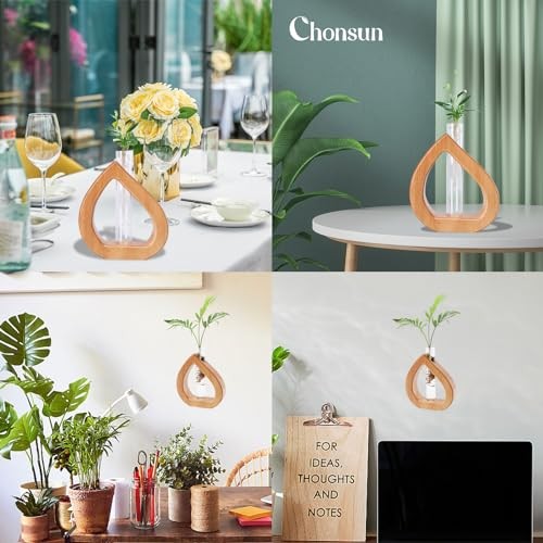 Propagation Stations Planter Terrariums Wall Hanging Test Tube Desk 5.3*5.9IN