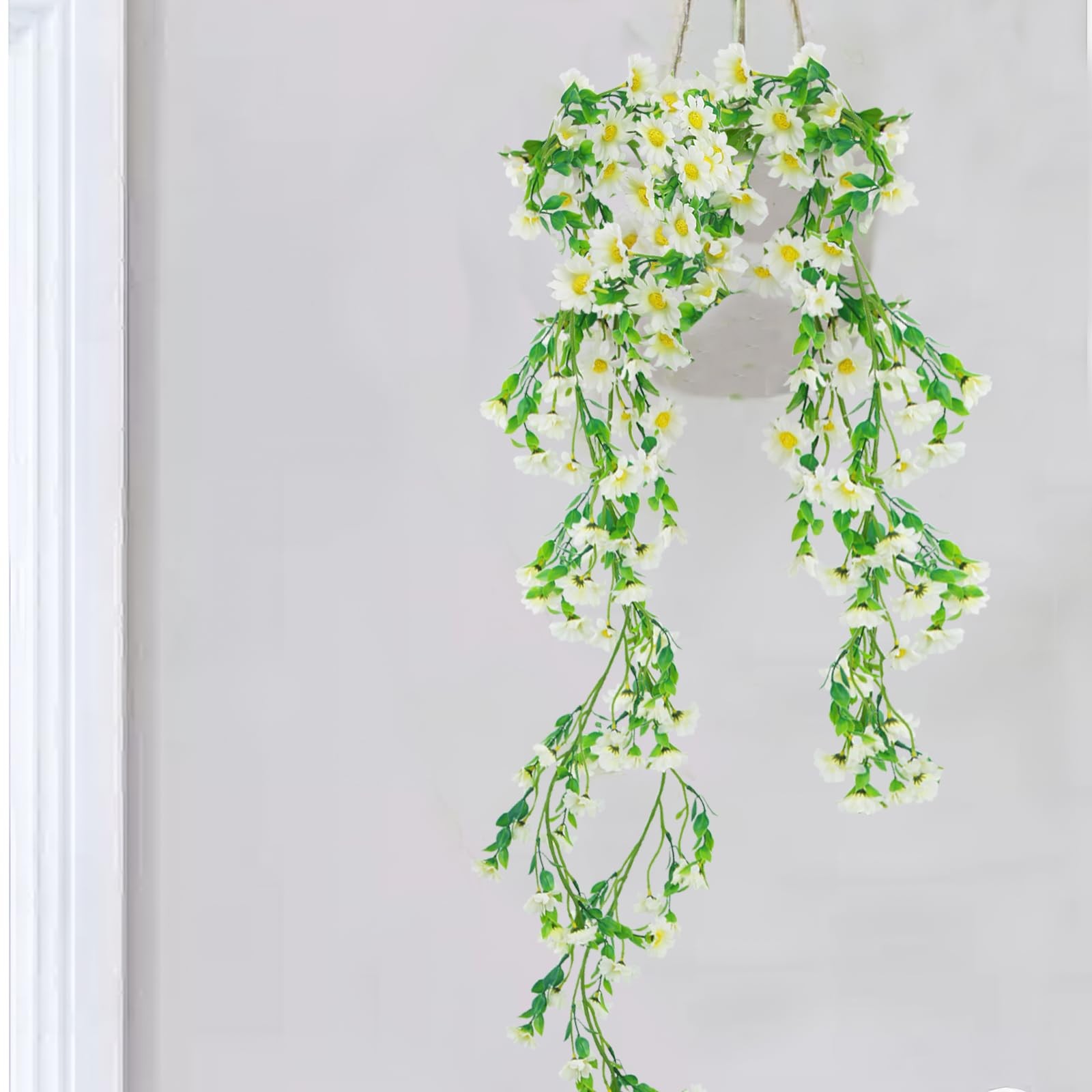 Artificial Daisy Flowers Vine Silk Wildflower Garland Spring Fake Flower Vine…