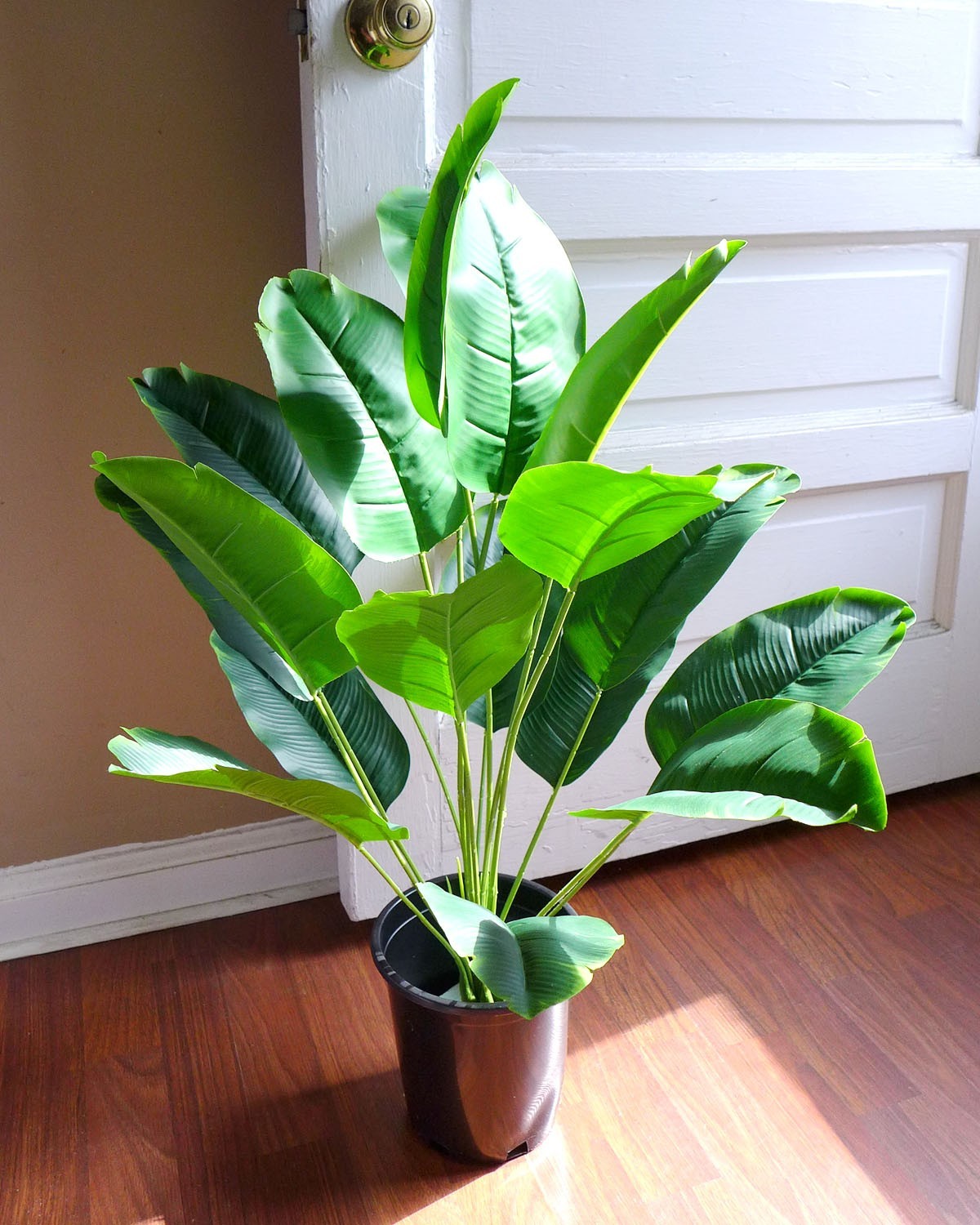 25″ Hight Artificial Tropical Plant Banana Tree (#119) Lifelike 18 Green Leaves