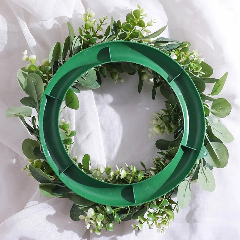 Artificial Eucalyptus Wreath 33cm Green Garland Wedding Home Party Decor
