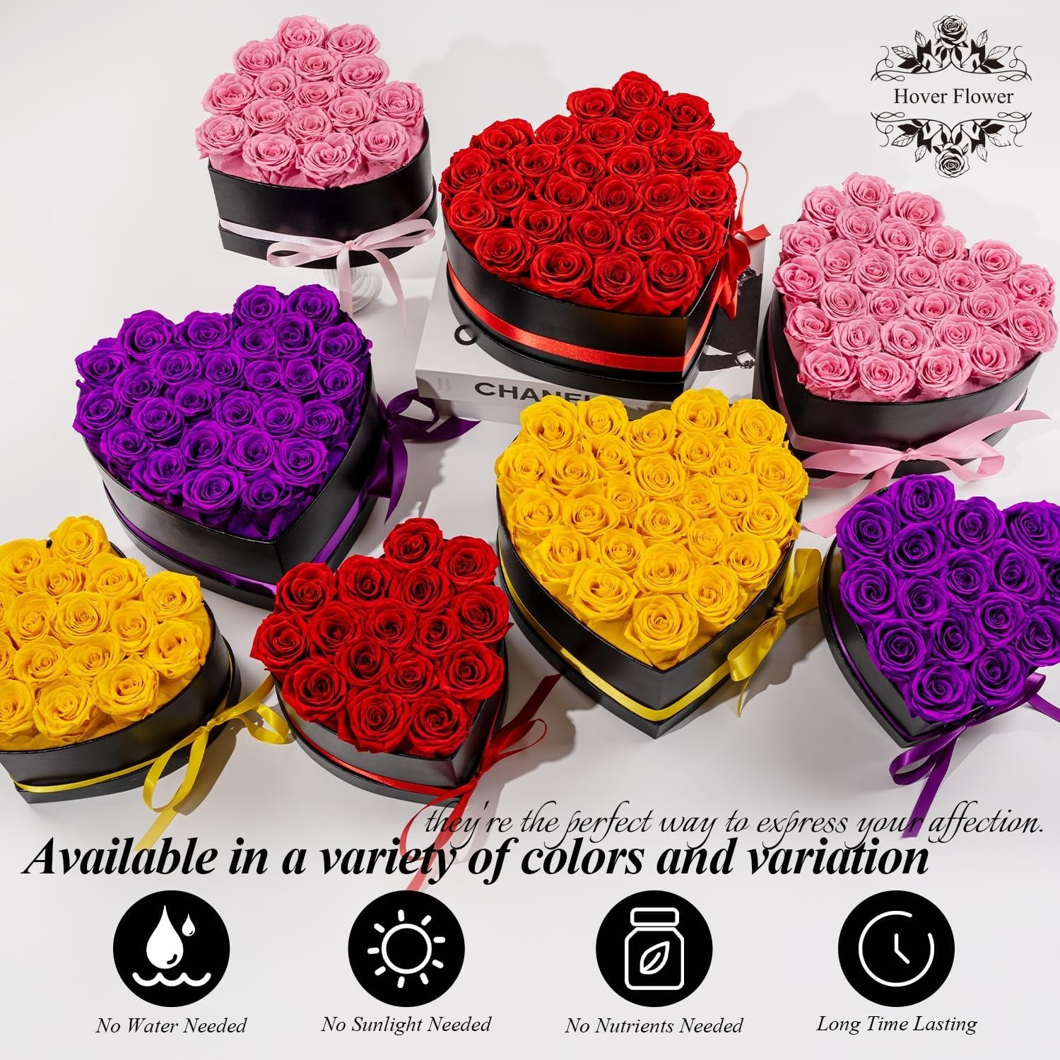 Eternal Roses Flowers for Delivery Forever in a Box Valentines Gift for Her