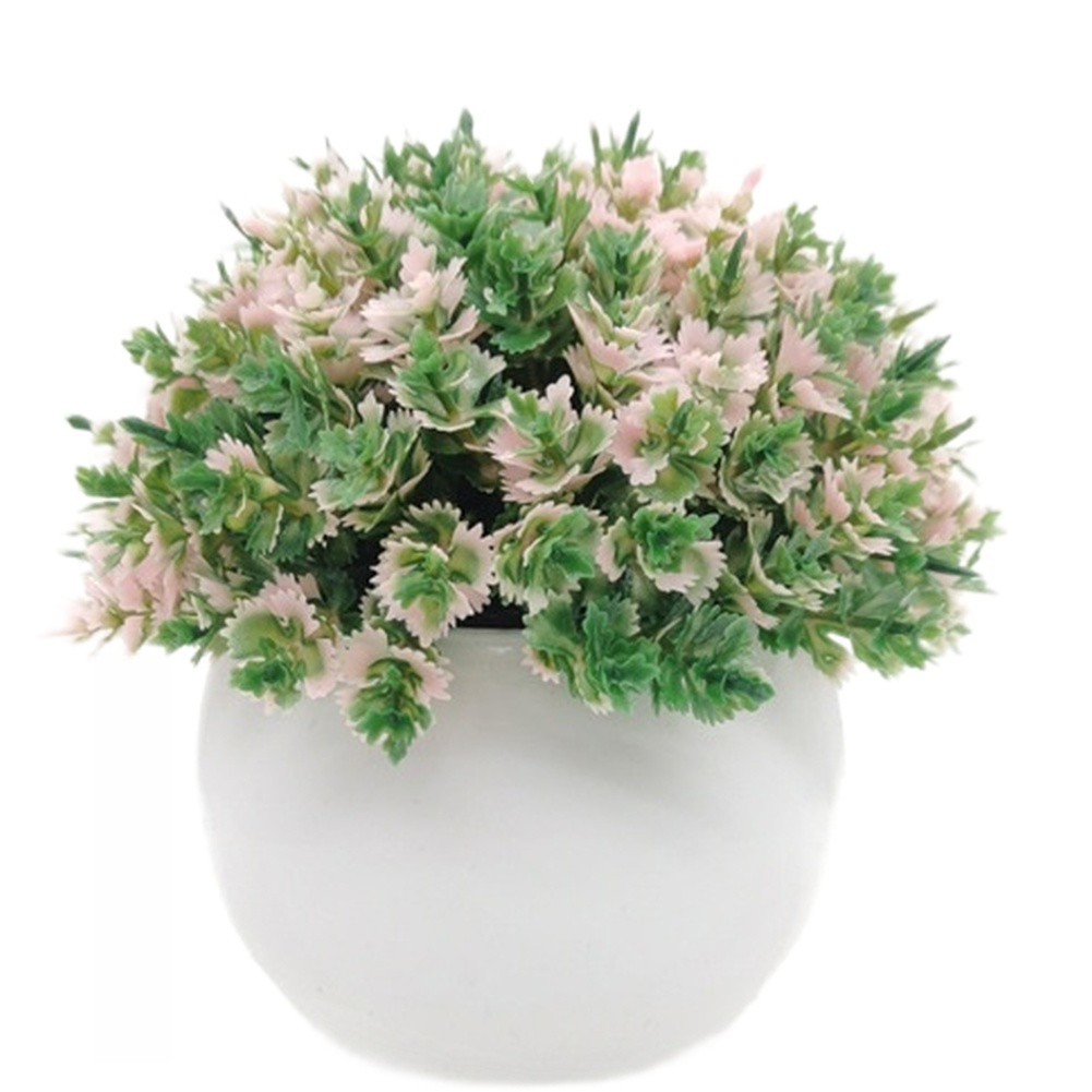 Small Sized Pine Needle Bonsai Artificial Plant 12cm for Shelf Desk Decor