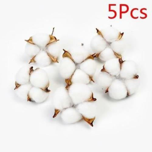 Natural Cotton Artificial Flower – 1 Piece