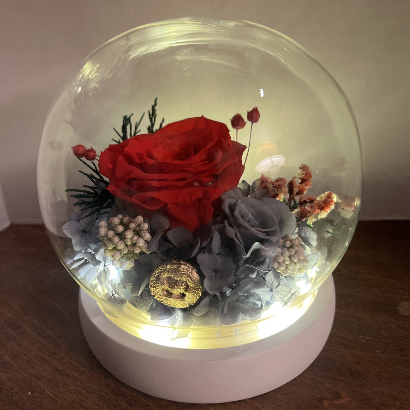 Light Up Fresh Preserved Roses