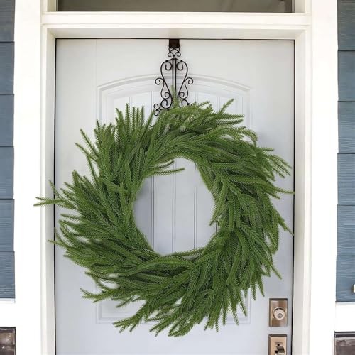 Christmas Garlands Artificial Norfolk Pine Garland Real Touch Faux Greenery 9FT