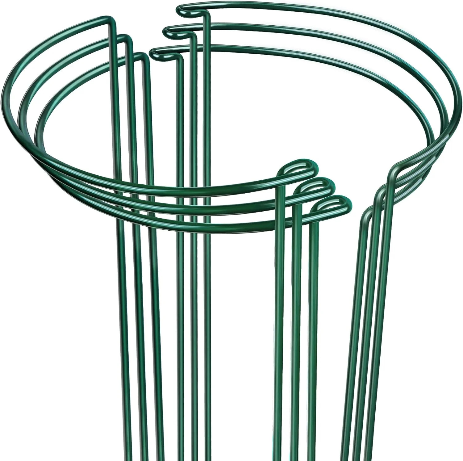 LEOBRO Plant Support Plant Stakes, 6pcs Peony Cages and Supports, Metal Garden S