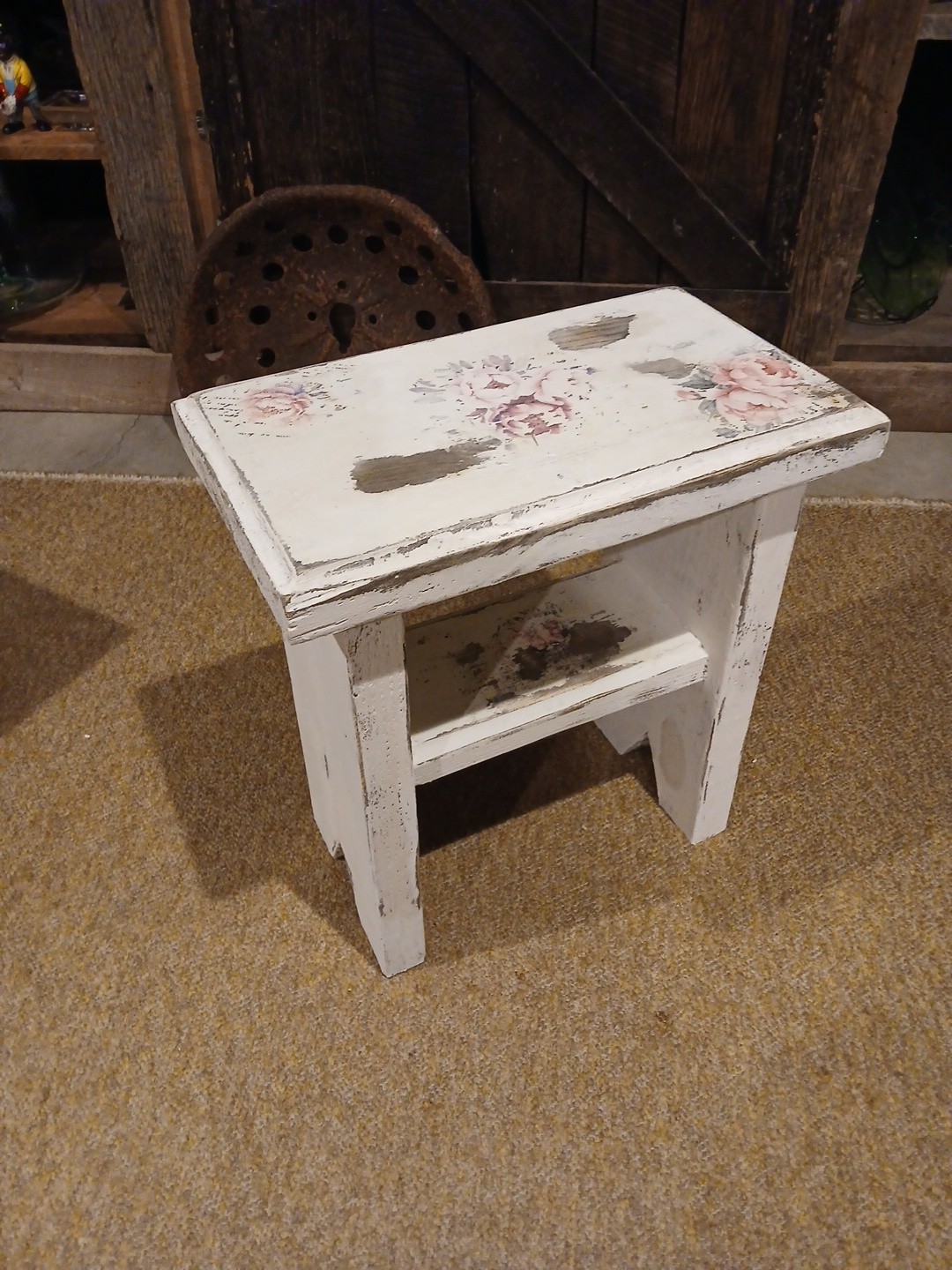 Handmade Victorian Style Hand Painted Wooden Plant Stand Or Home Decor