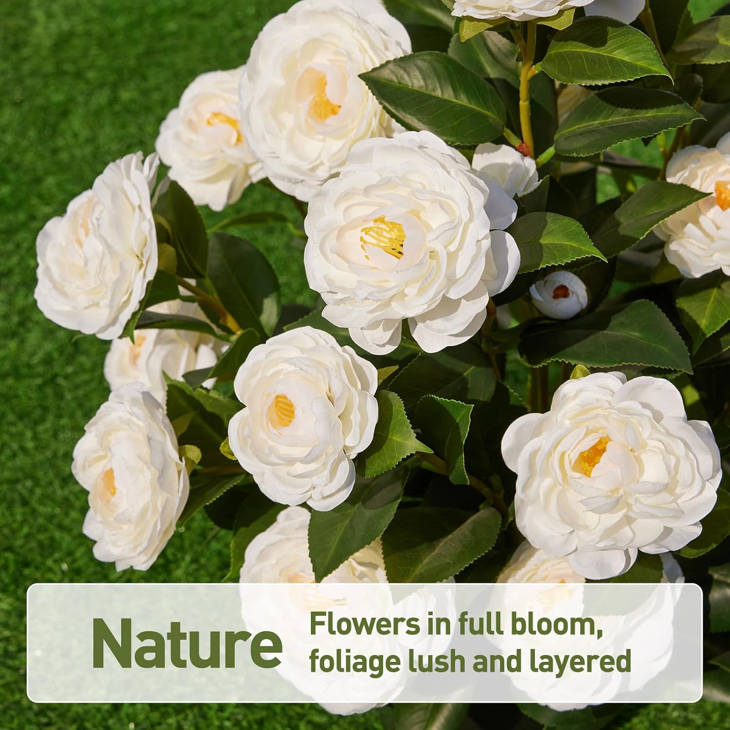UV Resistant 2Ft Artificial Camellia Tree – Perfect Outdoor Decor Plant