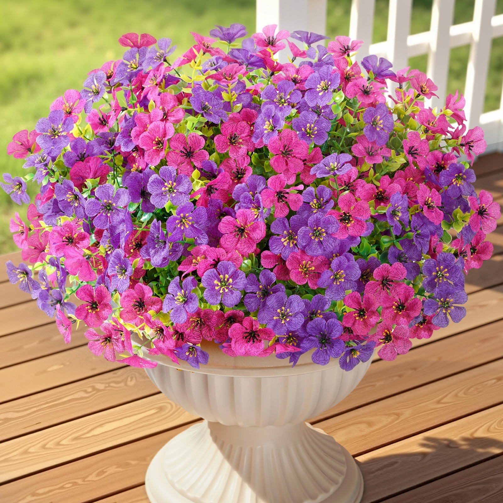 Lifewit Artificial Flowers for Outdoor Indoor for Home Garden Decor