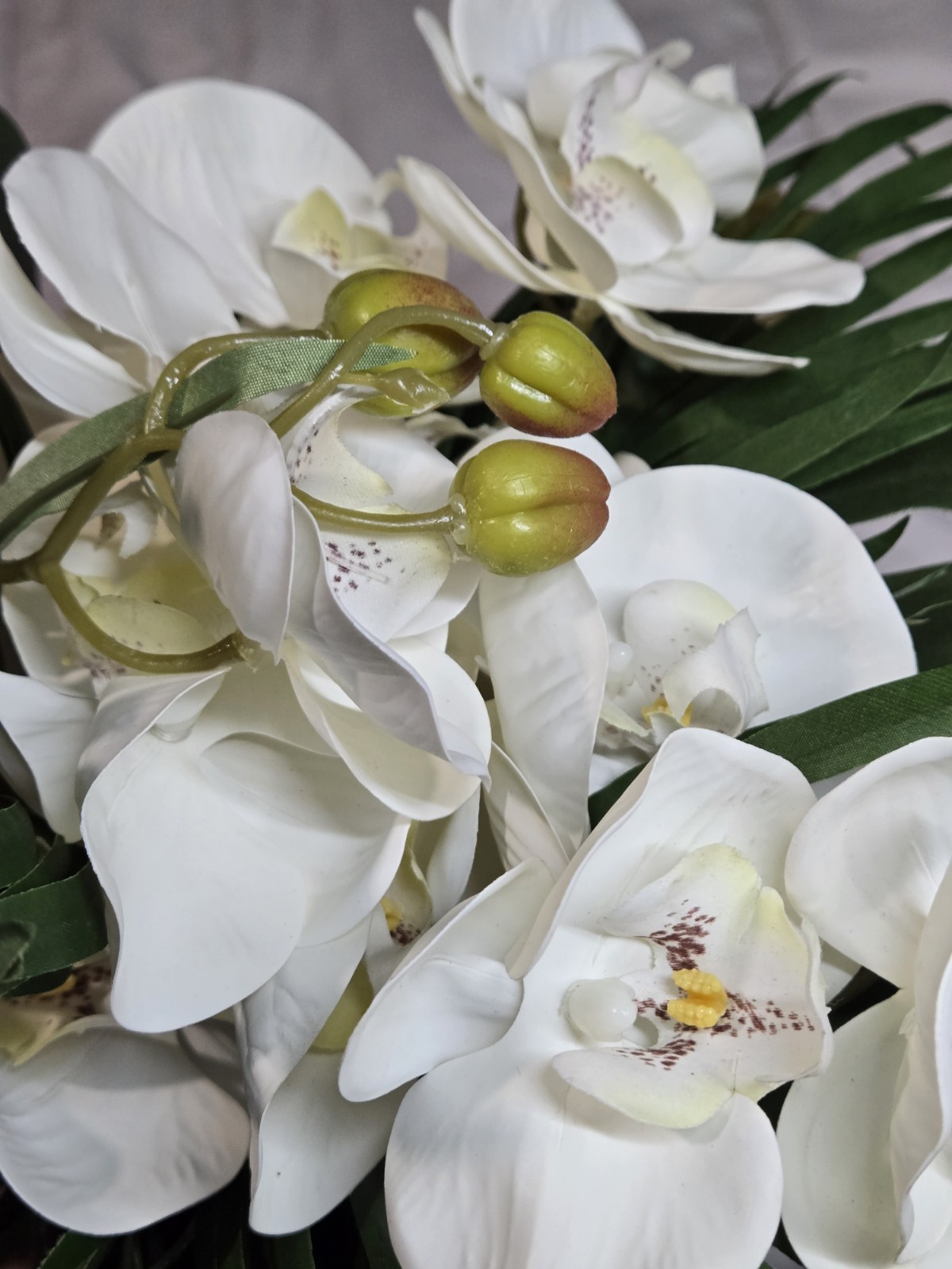 Orquid Mix Bouquet By Wamsutta Artificial W Tag Decor Wedding 17′ Flaw