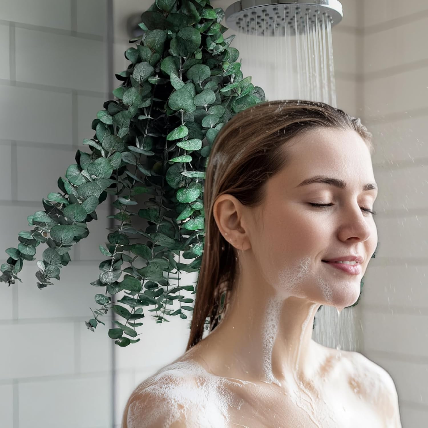 20 PCS Dried Eucalyptus Stems for Shower Hanging 100% Made from Fresh Leaves 1