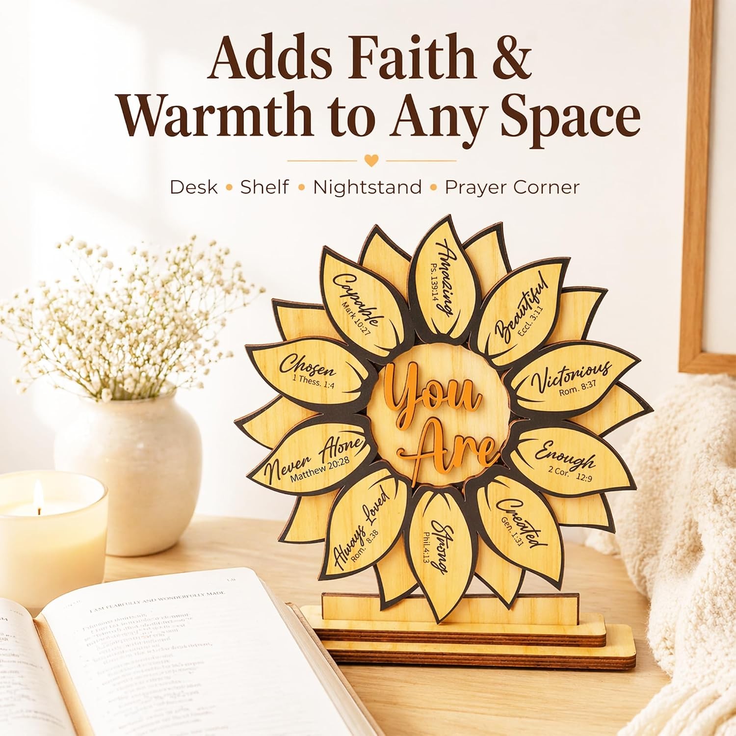 Christian Sunflower Decor Gifts For Women Religious Ornament