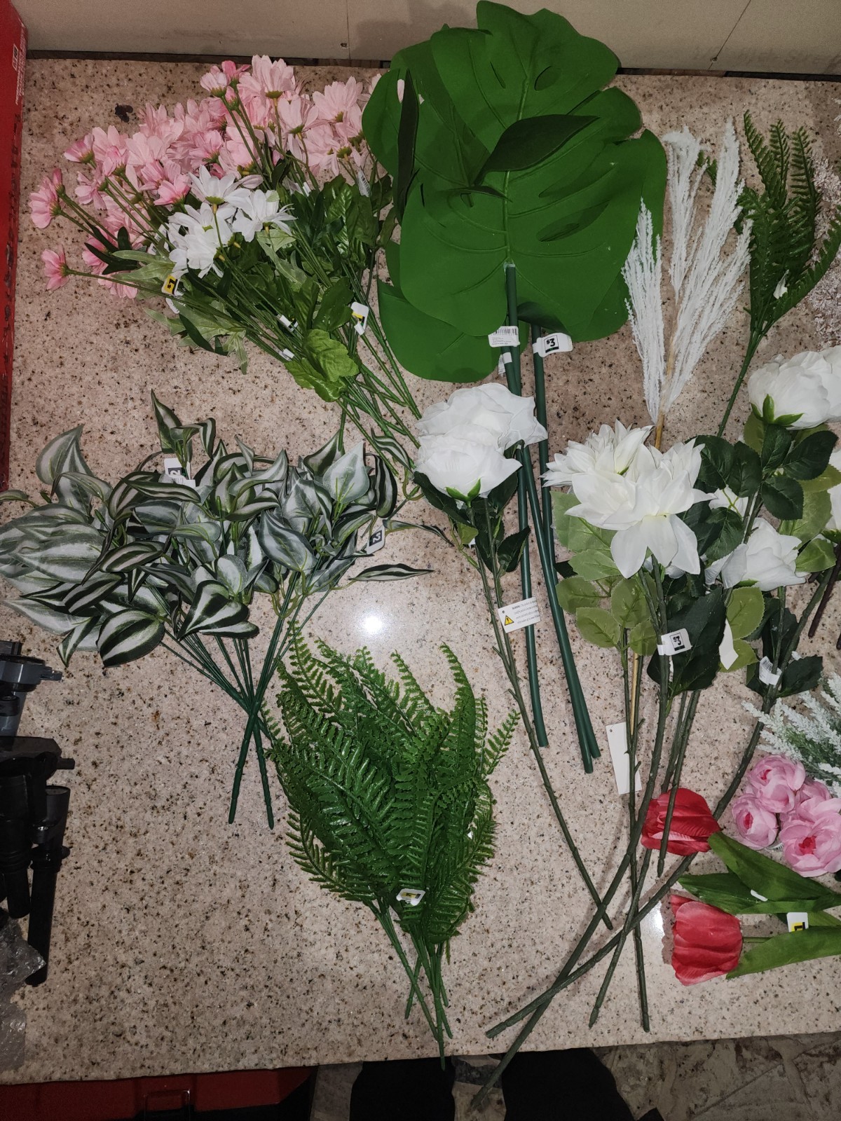44 Piceses Lot Of Faux Flowers Brand New DG Lot