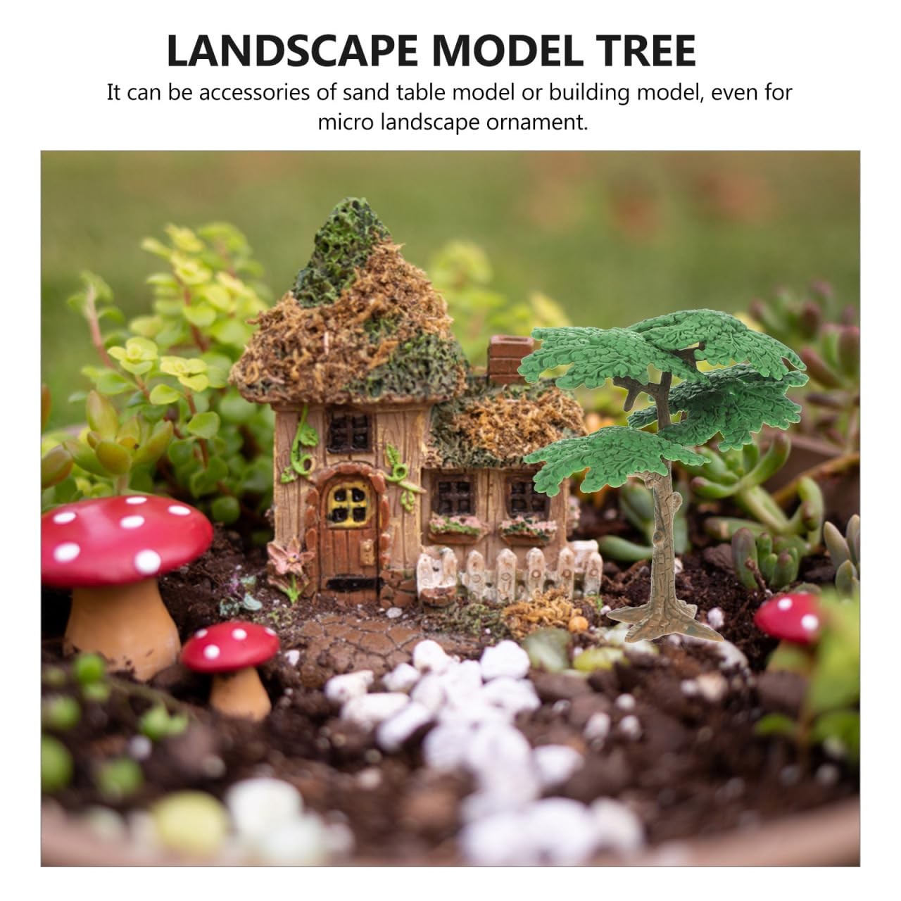 3 PCS Size S Model Cypress Trees Miniature Artificial Fake Plants Sand Table