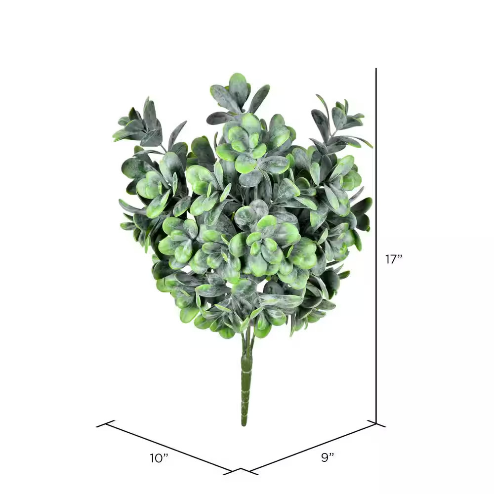 17 In. Green Artificial Jade Leaf Individual Flower Stem
