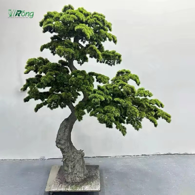 Artificial Cedar Pine Tree Garden Landscaping Bonsai Pine Tree Indoor Decoration