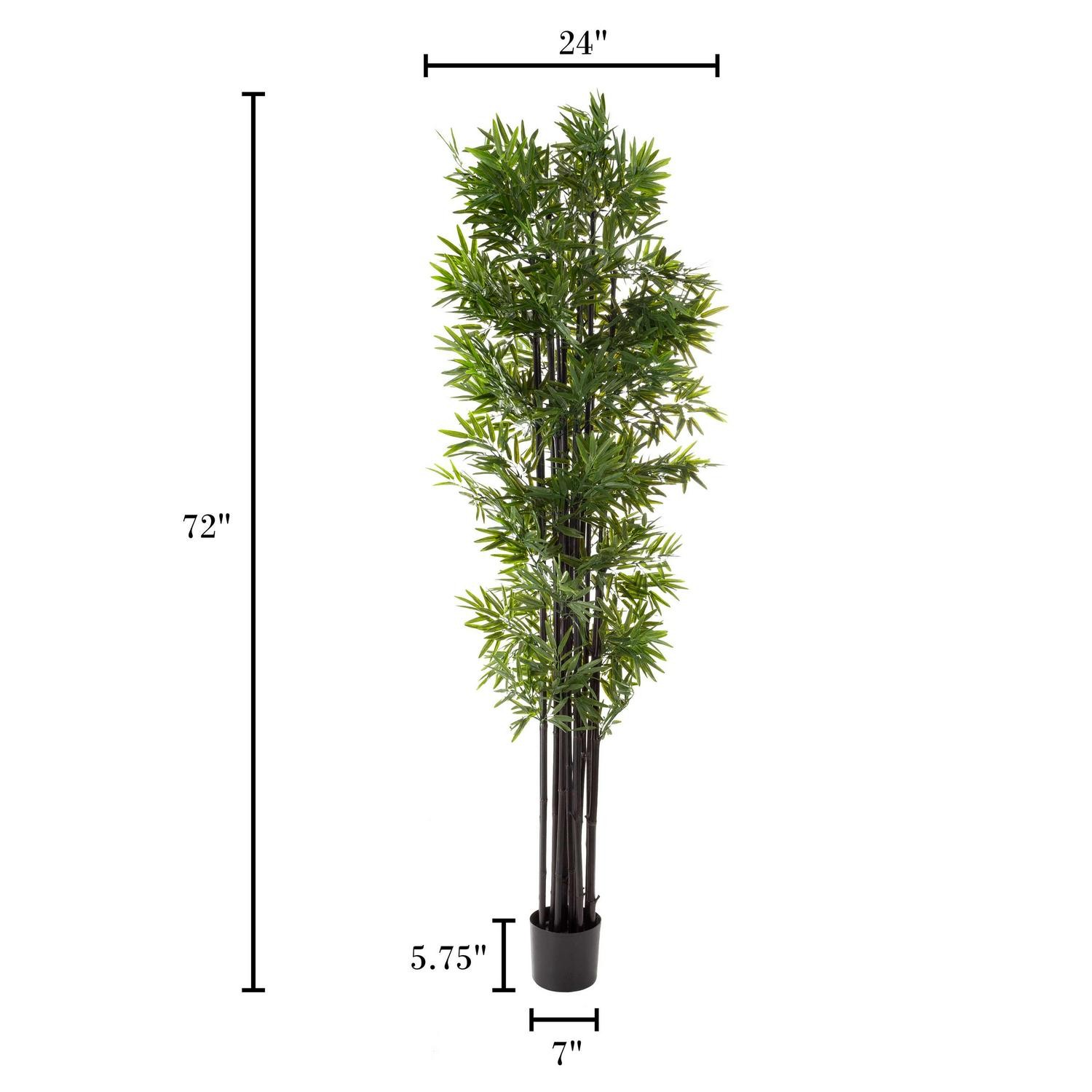 Pure Garden Artificial Potted Bamboo Silk Tree