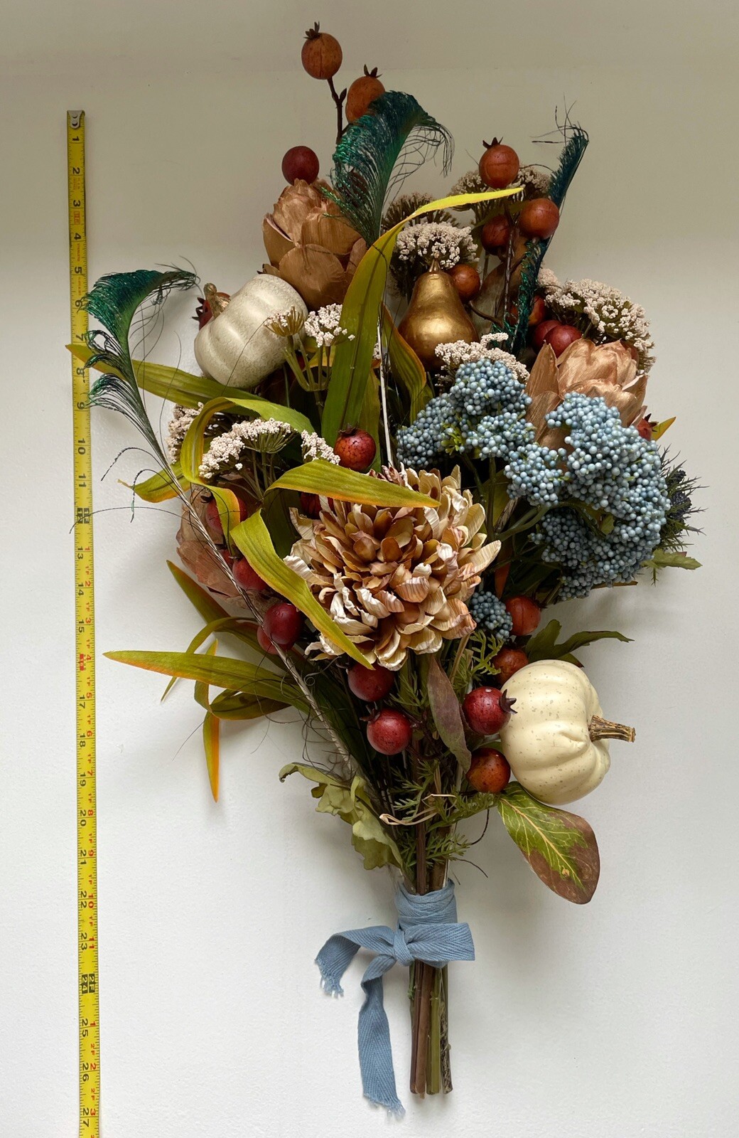 custom made flower bouquet in autumn / thanksgiving colors