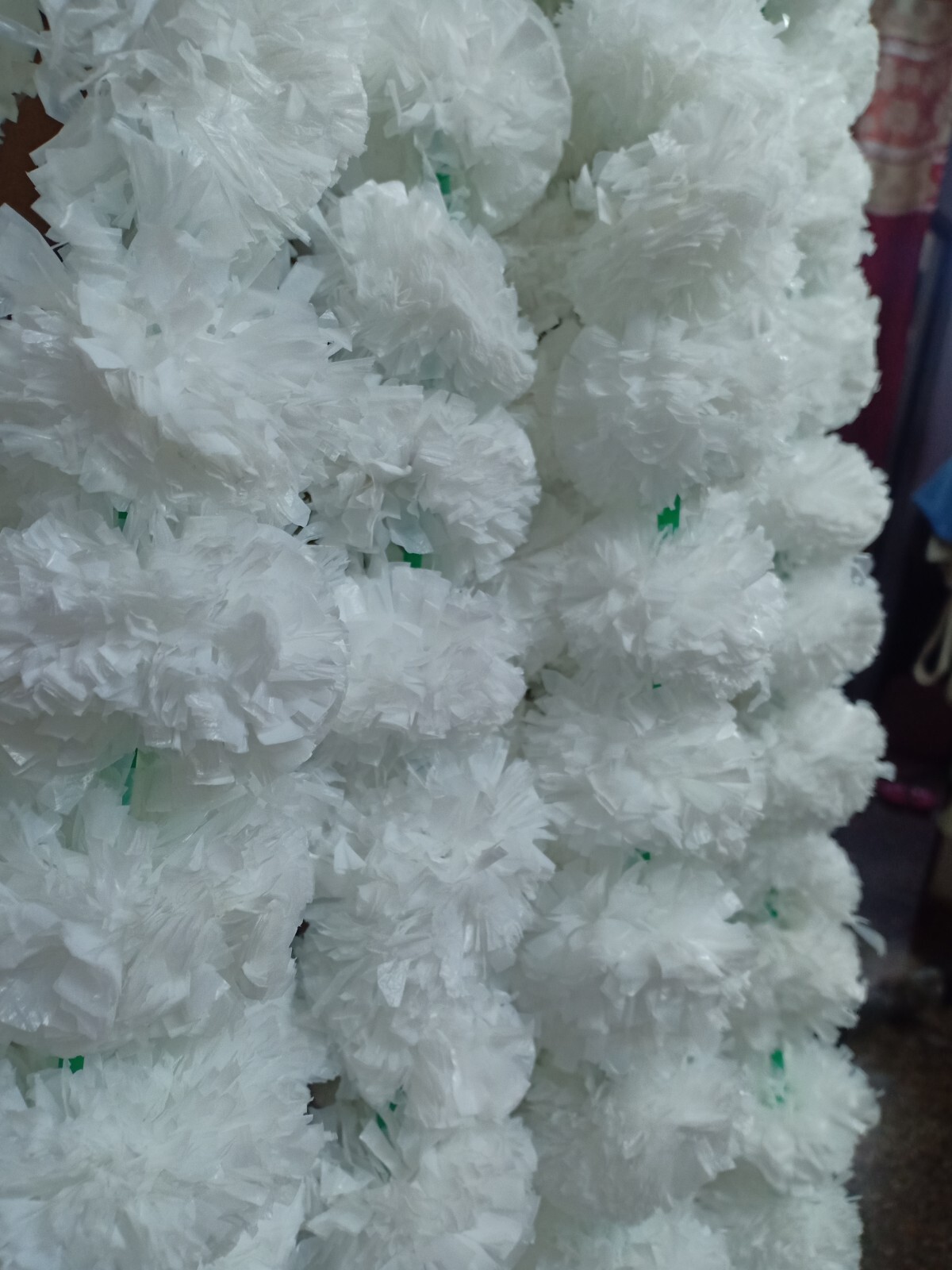 100Pcs Set Artificial Marigold Flower Garlands Diwali Indian Wedding Decoration