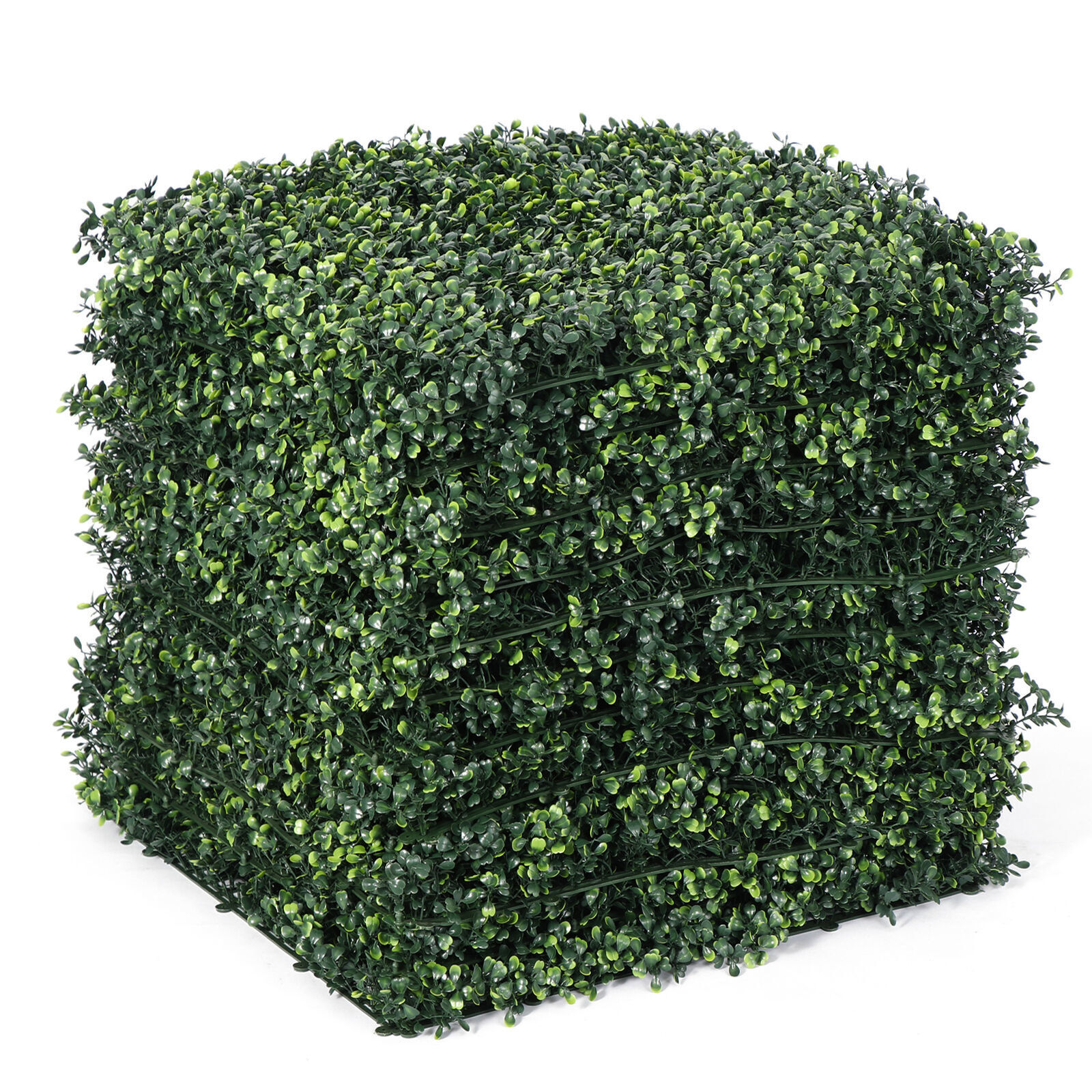 19”×19” Grass Wall, 12PCS Artificial Boxwood Hedges Panels Wall Decoration